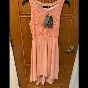Women Hi Low Dress -Orange Size S/M NWT